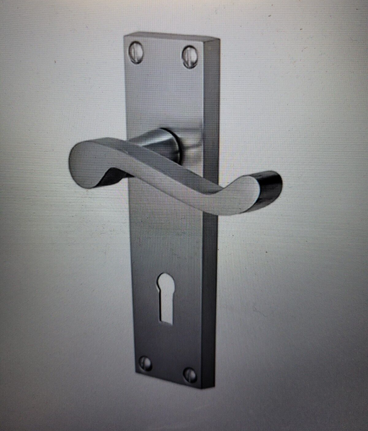 Perry 150mm Vision Pegasus Victorian Scroll Lever Lock Handles + Fixings Satin