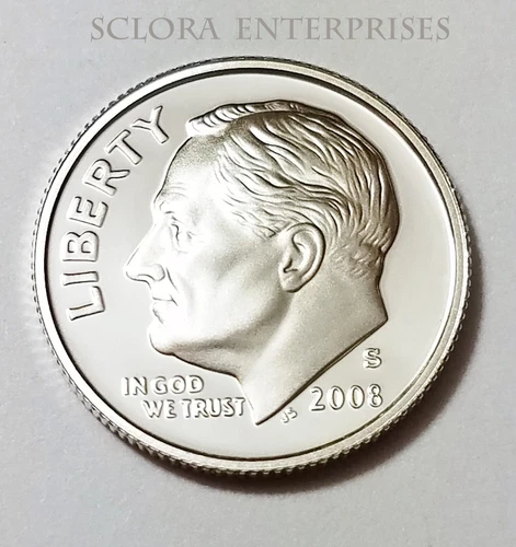 2008 S Roosevelt *90% SILVER PROOF* Dime  **FREE SHIPPING**