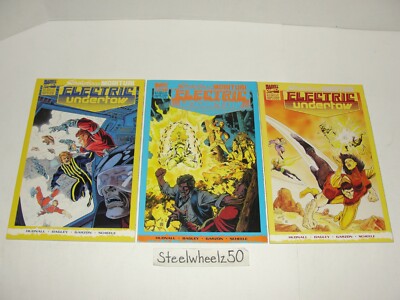 Strikeforce Morituri Electric Undertow #1-3 Comic Lot Marvel 1989 Mark Bagley
