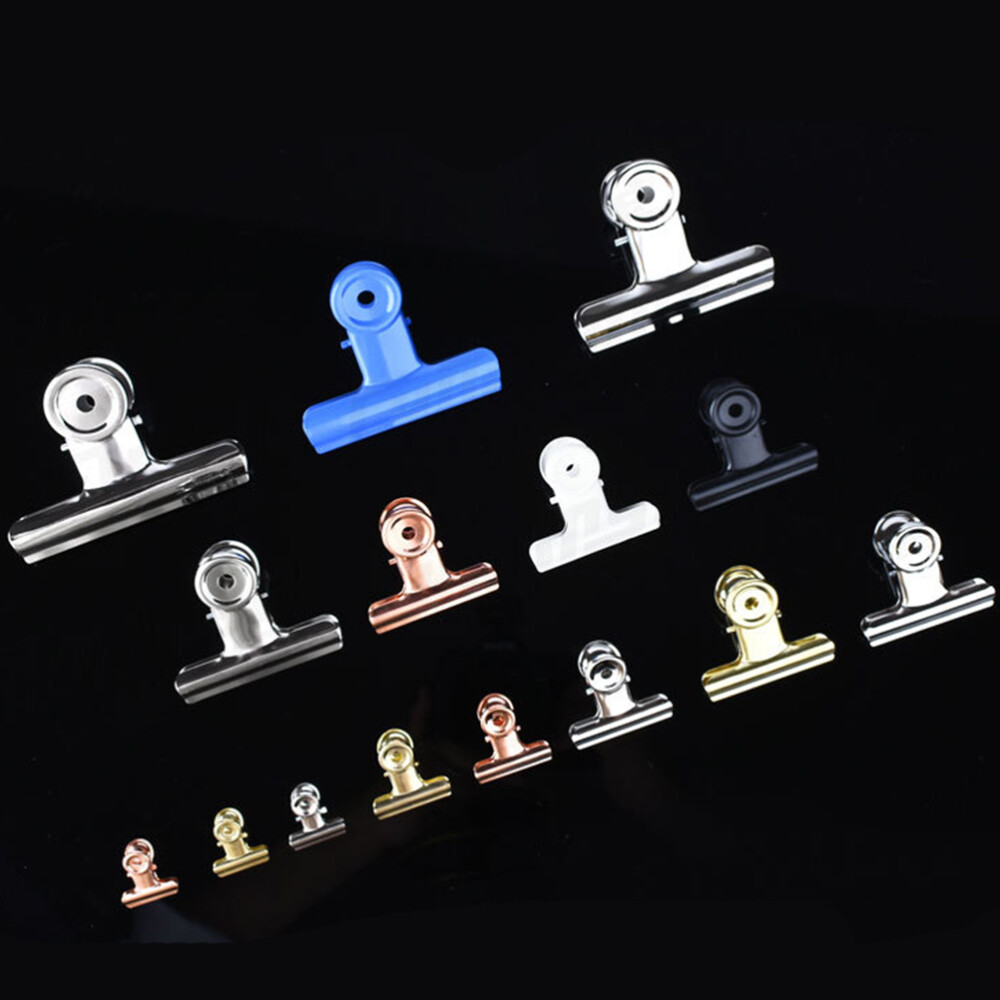 60 pcs Useful Snack Bag Sealing Clips Metal Closure Clips Office Paper