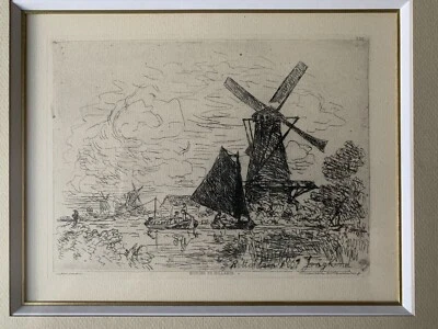 Johan Barthold Jongkind eau forte pointe sèche Veuve Alfred Cadart éditeur - Photo 1/4