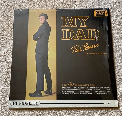 Paul Petersen 1963 Colpix M0N0 LP ''My Dad'' The Donna Reed Show NM in Shrink TeeN