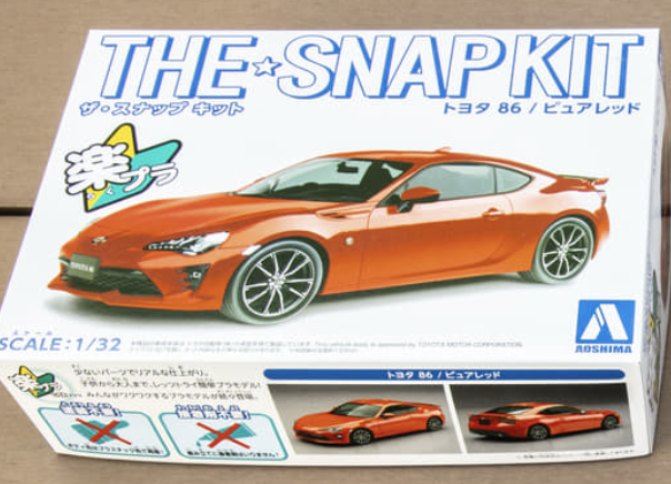 Aoshima 1/32 Easy Plastic Snap Kit No.08-PR Toyota 86 Pure Red