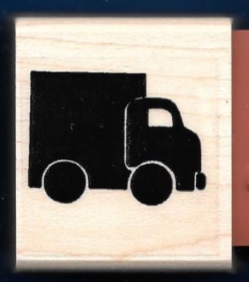 TRUCK STEP VAN Toy Design Drawing Travel Fun NEW STAMPIN' UP! 1991 rubber stamp