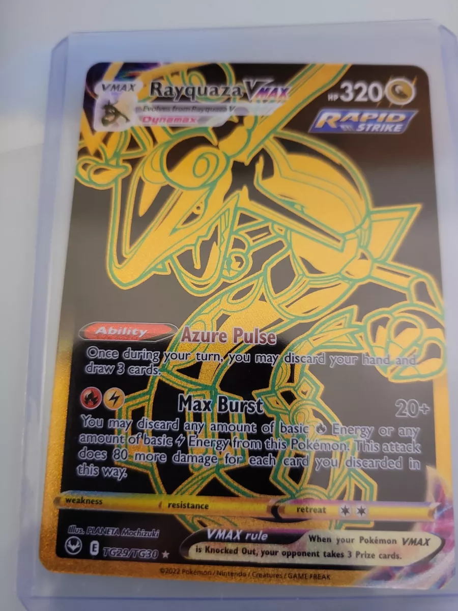 Rayquaza VMax - TG29/TG30 Gold Full Art Ultra Rare - Silver