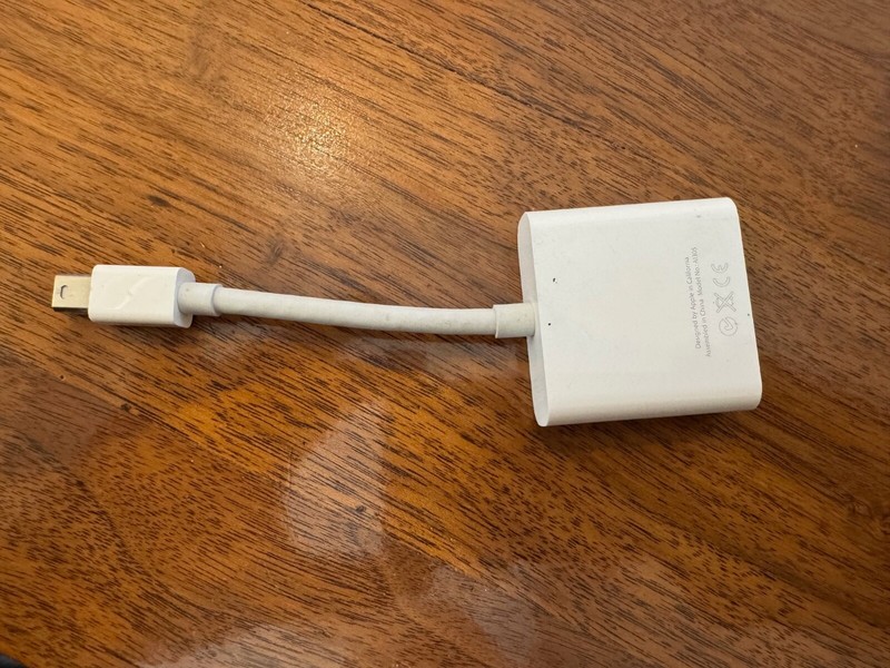 Original Apple Mini Display Port to DVI Adapter, Genuine OEM A1305