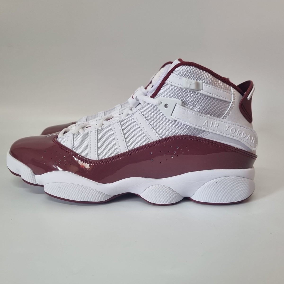 Nike Air Jordan 6 Rings Retro White Team Red Sneakers