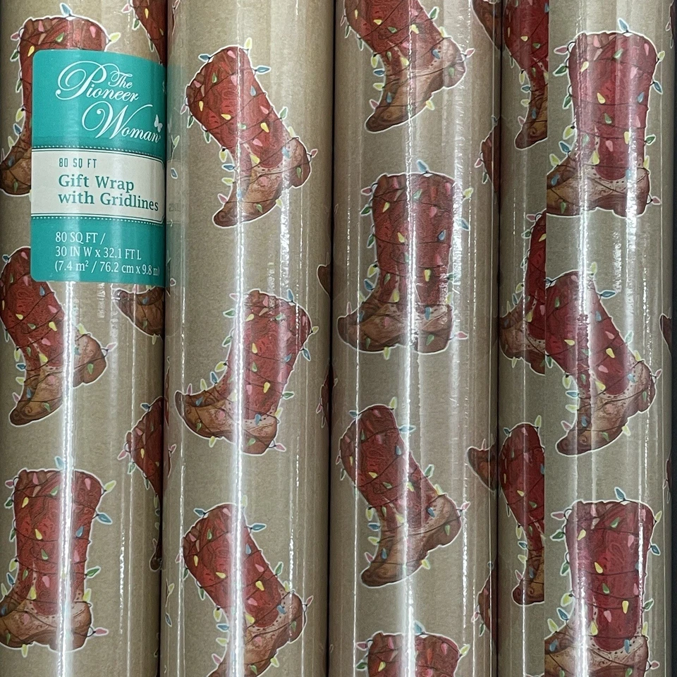 The Pioneer Woman (One Roll) Christmas Wrapping Paper