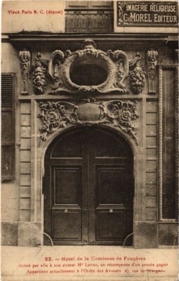 CPA AK Paris 3e - Hotel de la Comtesse de Fougéres (79383)