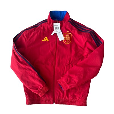 Adidas Spain 2022 World Cup Anthem Reversible Jacket HE8920 Men's