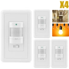 4x 110V Motion Sensor Infrared PIR Movement Detector Outdoor Sensor Light Switch