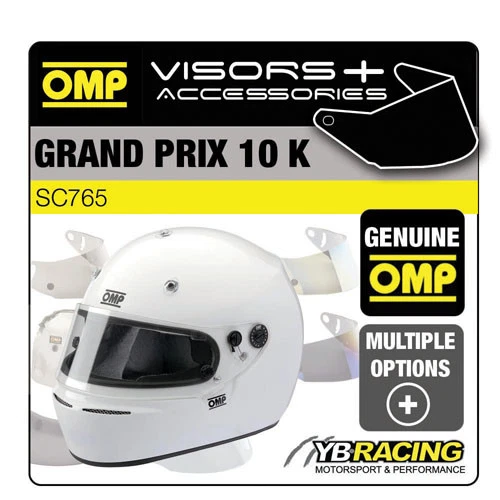 SC765 OMP GP 10K GRAND PRIX 10 K KART HELMET OPTIONAL EXTRA VISORS