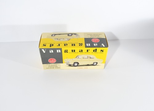 Vanguards VA21000 1953 Ford 100e Anglia Conway gelb Kastenmodell Diecast Auto A1 - Bild 8 von 8