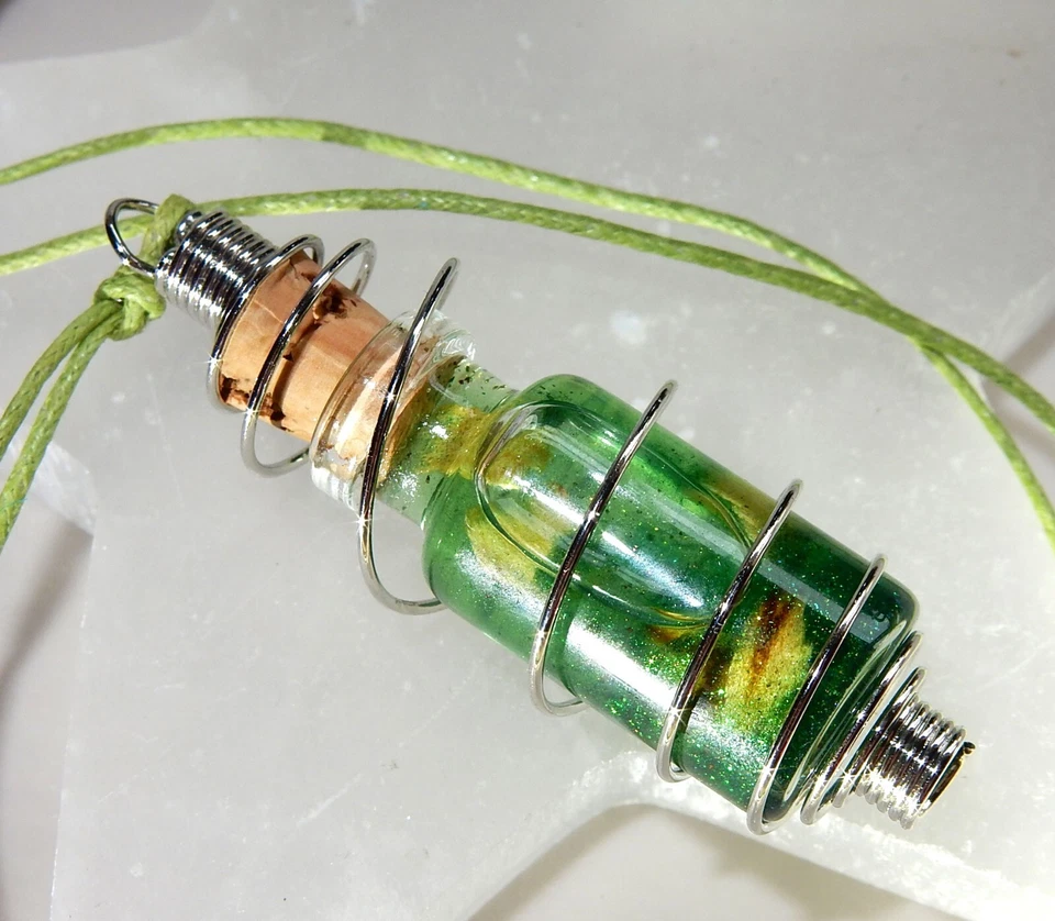 Glücksphiole Magie Amulett + Ritual- Glücksholz, Öl & Stein- Hexe-Zauber Samhain - Bild 3 von 4