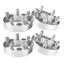 4Pcs 1.5" Thick 5x5 to 5x5 Wheel Spacers Adapters 14x1.5 For GMC C1500 1988-1999