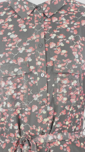 Mesh Dress Black Floral Shift Victoria Freebird Sheer Sleeve Midi Size S BNWT - Picture 7 of 15