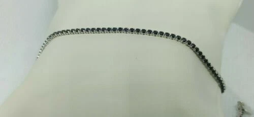 Bracciali di lusso tennis nere in pietra principale zircone