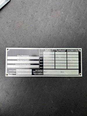 Dublin Bus Atha Cliath Volvo Olympian 95-D-205 Bus Chassis Body Plate Badge