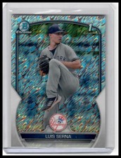 2023 Bowman Chrome #BCP-168 Luis Serna Prospects Shimmer Refractor Yankees RC