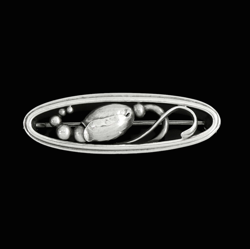 Georg Jensen. Sterling Silver 'Blossom' Brooch #226 - 1933-44