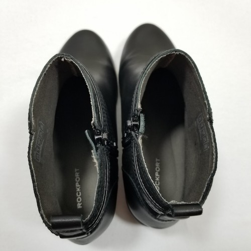 Rockport Womens Carly Strap Bootie Ankle Boots Side Zip Leather Size 6.5 Black. - Picture 11 of 13