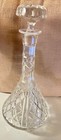 VINTAGE CUT CRYSTAL DECANTER  13"  x 7" — photo 2