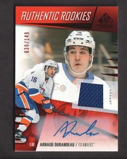 2023-24 SP Game Used Hockey Jersey Autographs #203 Arnaud Durande Auto Jersey