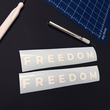 FREEDOM Vinyl Decal Sticker USA Patriot Charlie Kirk - Multiple Sizes Color