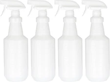 1000Ml/32Oz Plastic Spray Bottles, 4Pcs Adjustable Nozzle Leak Proof Empty Water