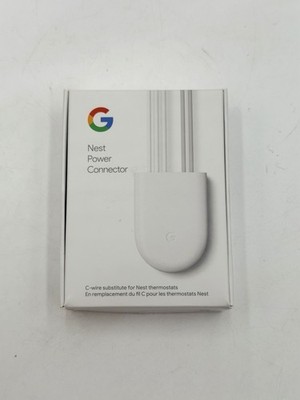 Google Nest Power Connector White for Thermostat w/ Installation Guide