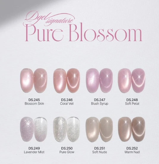 DGEL Signature Pure Blossom Glitter Magnetic Gel Nail Polish 8 Colors Set
Opens in a new window or t