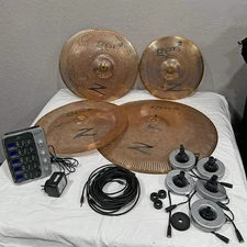 Zildjian Gen16 Buffed Bronze Acoustic/Electric, Custom 4-Cymbal Pack - USED