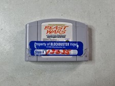 Transformers: Beast Wars - Transmetals (Nintendo 64) TESTED Game Only