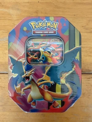 Pokémon TCG Mega Charizard Tin Factory Sealed Brand New 2026 Release Charizard Y - Image 1 of 3