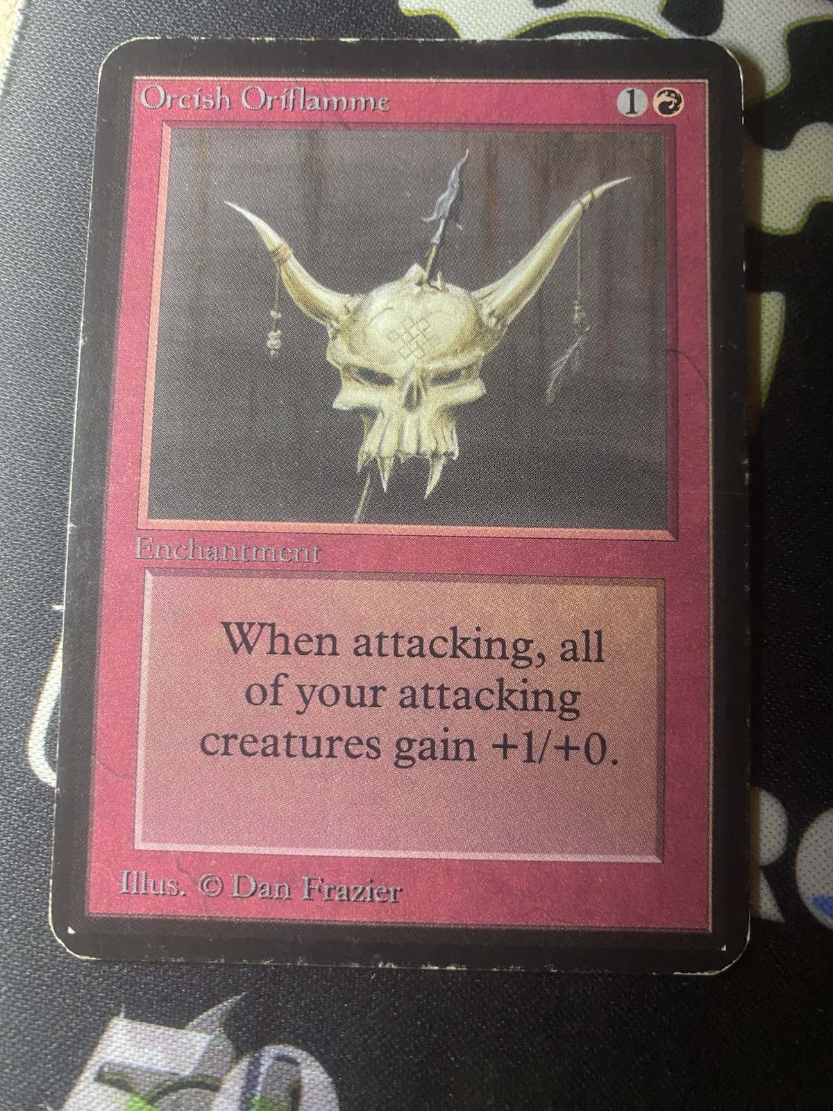 MTG Alpha Orcish Oriflamme Magic: The Gathering Card MP