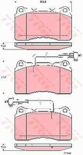 TRW GDB1603 Kit De Plaquettes De Frein, Frein À Disque Pour ALFA ROMEO, LANCIA