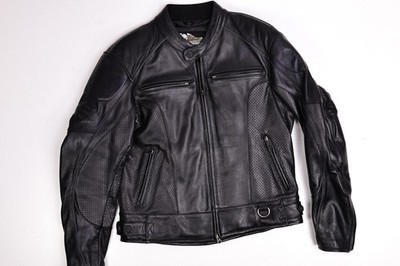 Harley Davidson ライダースジャケット ブラック Harley-Davidson Black Perforated Leather Embossed Jacket Large | eBay
