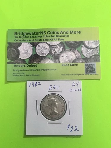 1962 Canadian Silver Quarter  Queen ElizabethII AG  STARTING BELOW MELT