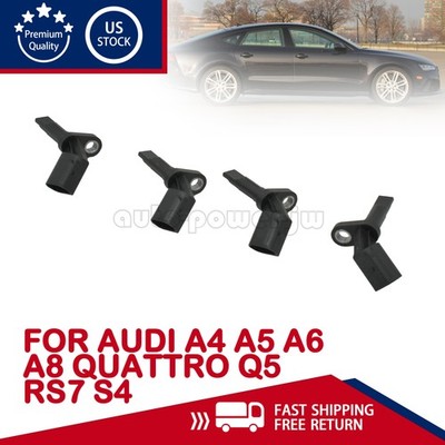 4x ABS Wheel Speed Sensors Front Or Rear For Audi A4 A5 A6 A8 Quattro Q5 RS7 S4