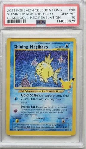 💥PSA 10 Shining Magikarp 66/64 SWSH 25th Celebrations Classic Pokemon Card TCG