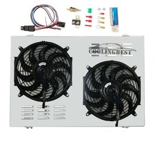 Aluminum Shroud Electric Fan for 1973-1991 Chevy C/K C10 C20 K10 K20 GMC