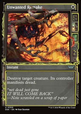 Mint/Near-Mint, English - 4 x MTG Unwanted Remake - Foil - Showcase Duskmourn: H