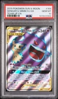 2019 POKEMON SUN & MOON TEAM UP #164 FULL ART/GENGAR & MIMIKYU GX PSA 10