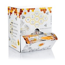 Cuchara de miel BeeMax | Miel de flores silvestres 100 % natural | 7 gramos | Caja de 100