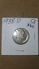 1938-D Denver Mint Buffalo Nickel