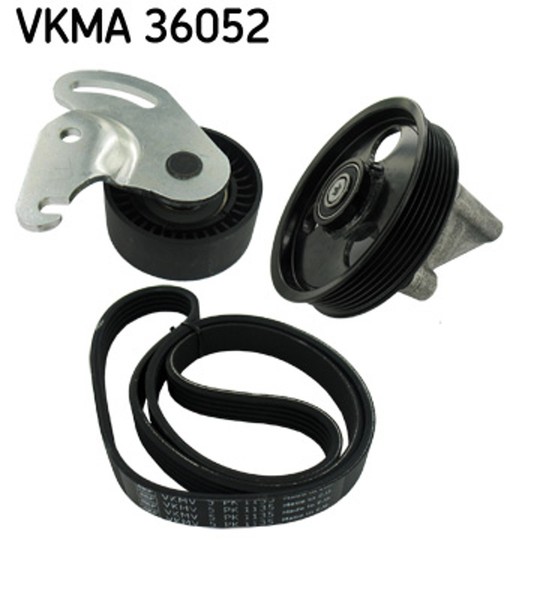 SKF Keilrippenriemensatz Vkma 36052 FüR Kangoo Modus K12 Logan Nissan Renault 2-image