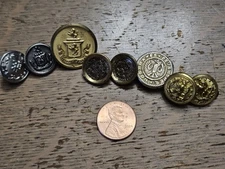 Antique / Vintage Military Buttons USA American And Foreign