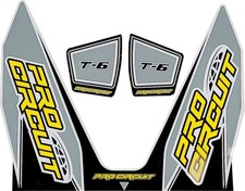 Pro Circuit T-6 Exhaust Decal Gray