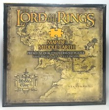 NOBLE COLLECTION LOTR MIDDLE EARTH MAP PUZZLE 1000 Pcs 60 x 60cm MISP SEALED