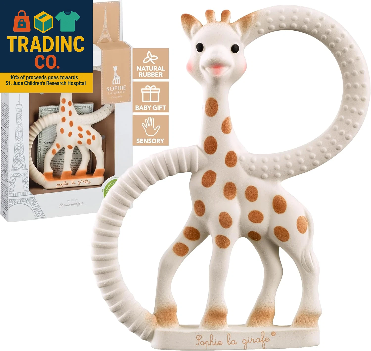 Teething Ring | Made from Natural Rubber | Designed for Teething Babies | Awaken